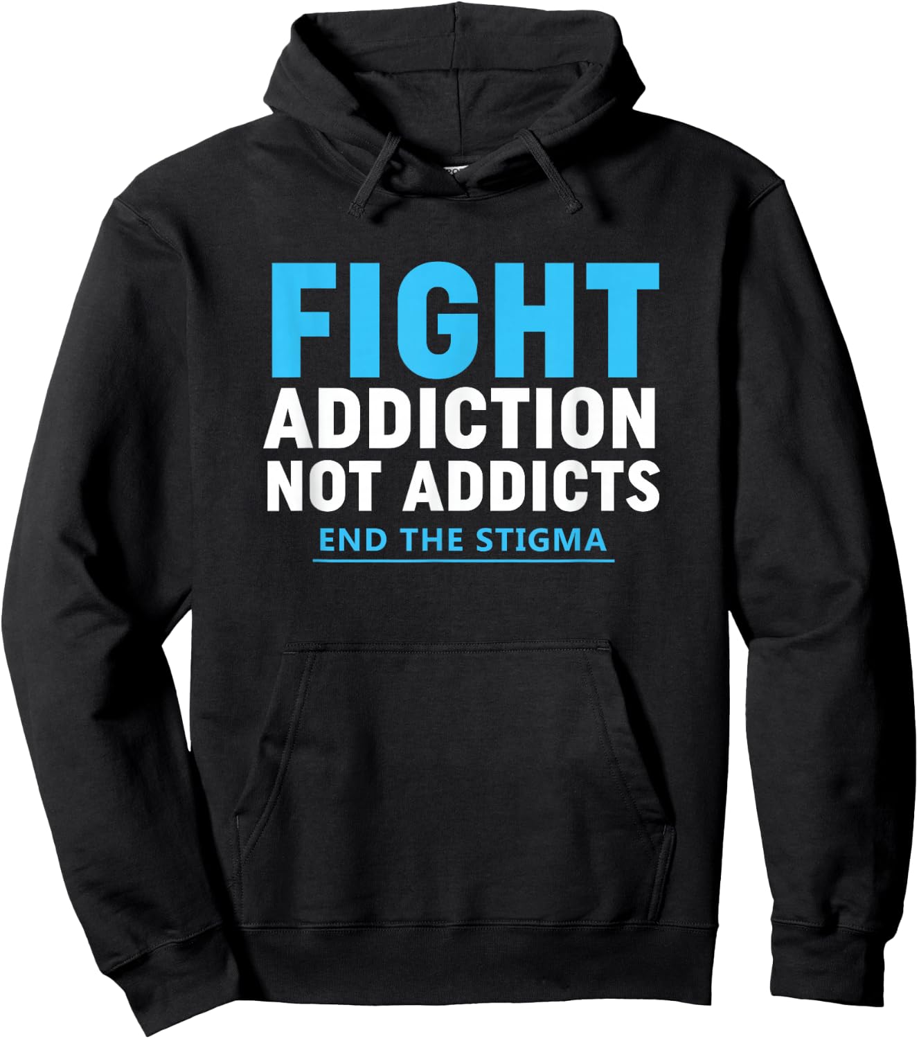 Modern Fight Addiction Awareness Shirt Against Drug Dealer Hoodie - Hoodie | Black