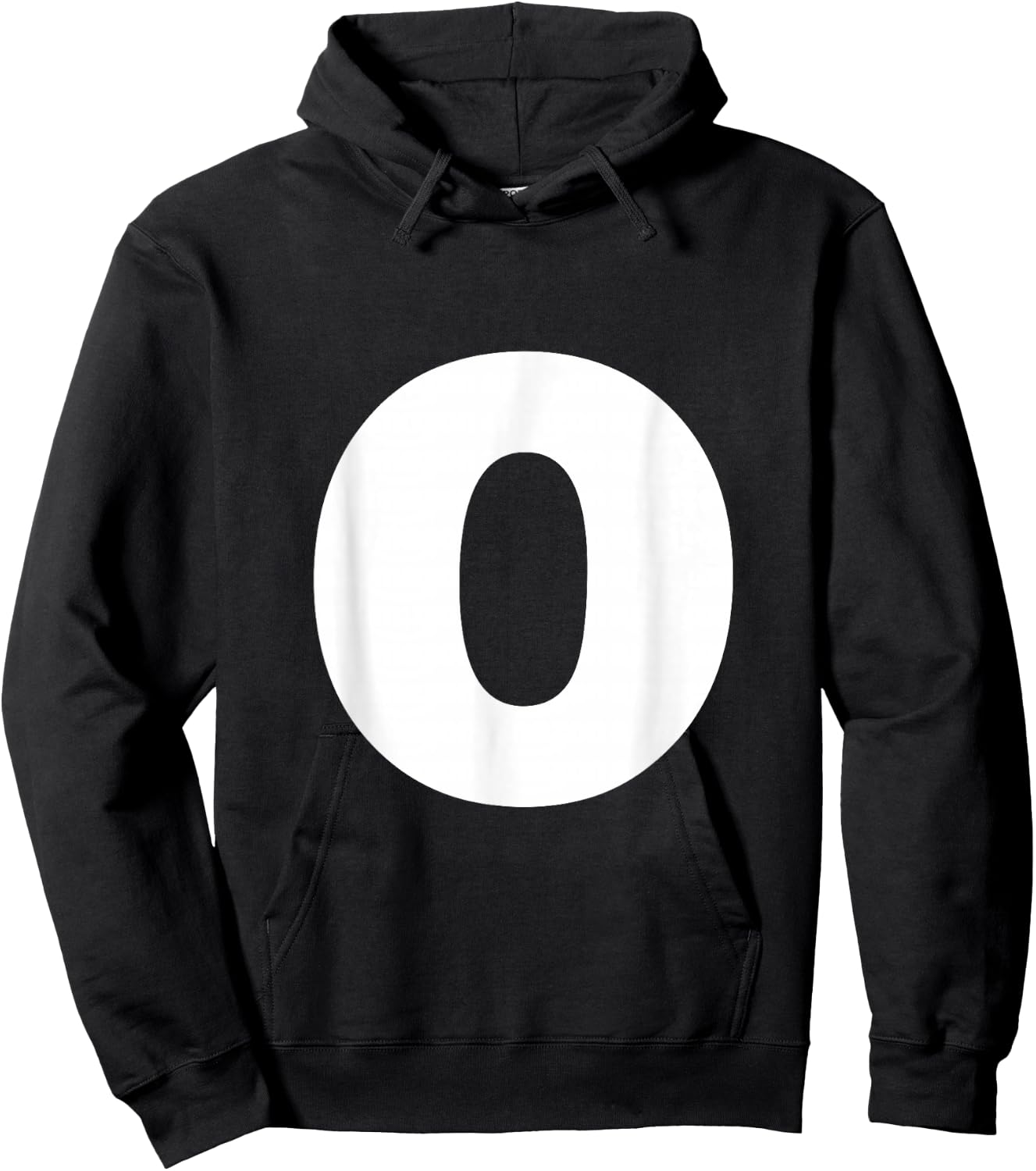 Letter O Capital Alphabet Monogram Initial Hoodie - Hoodie | Black