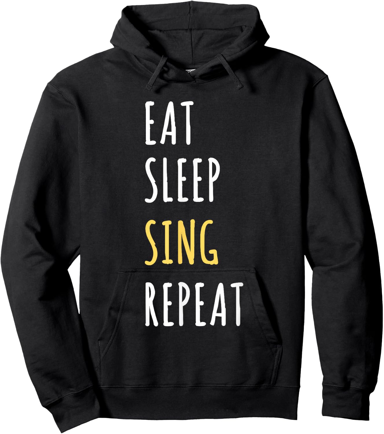 Eat Sleep Sing Repeat - Funny Singer Gift Hoodie - Hoodie | Black