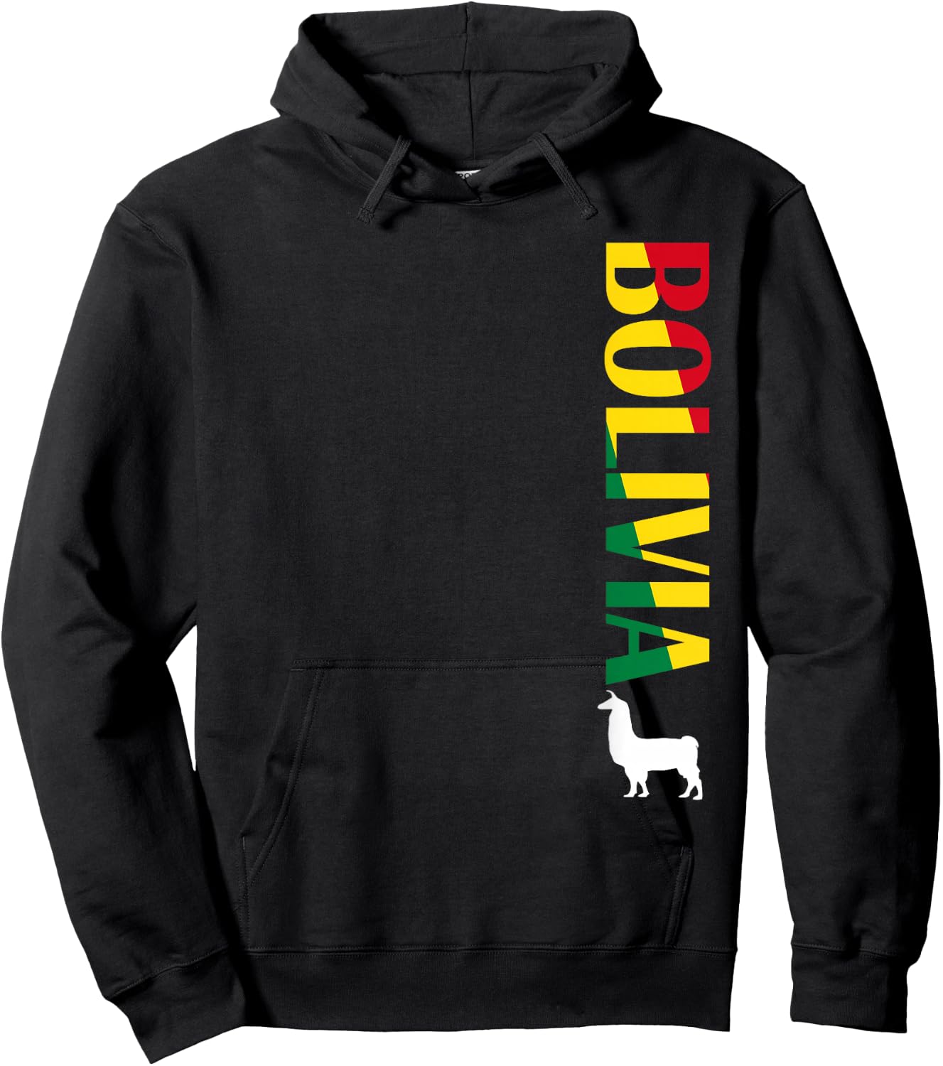 Bolivia Shirt - Bolivian Llama Soccer Shirt Men Women Kids Hoodie - Hoodie | Black