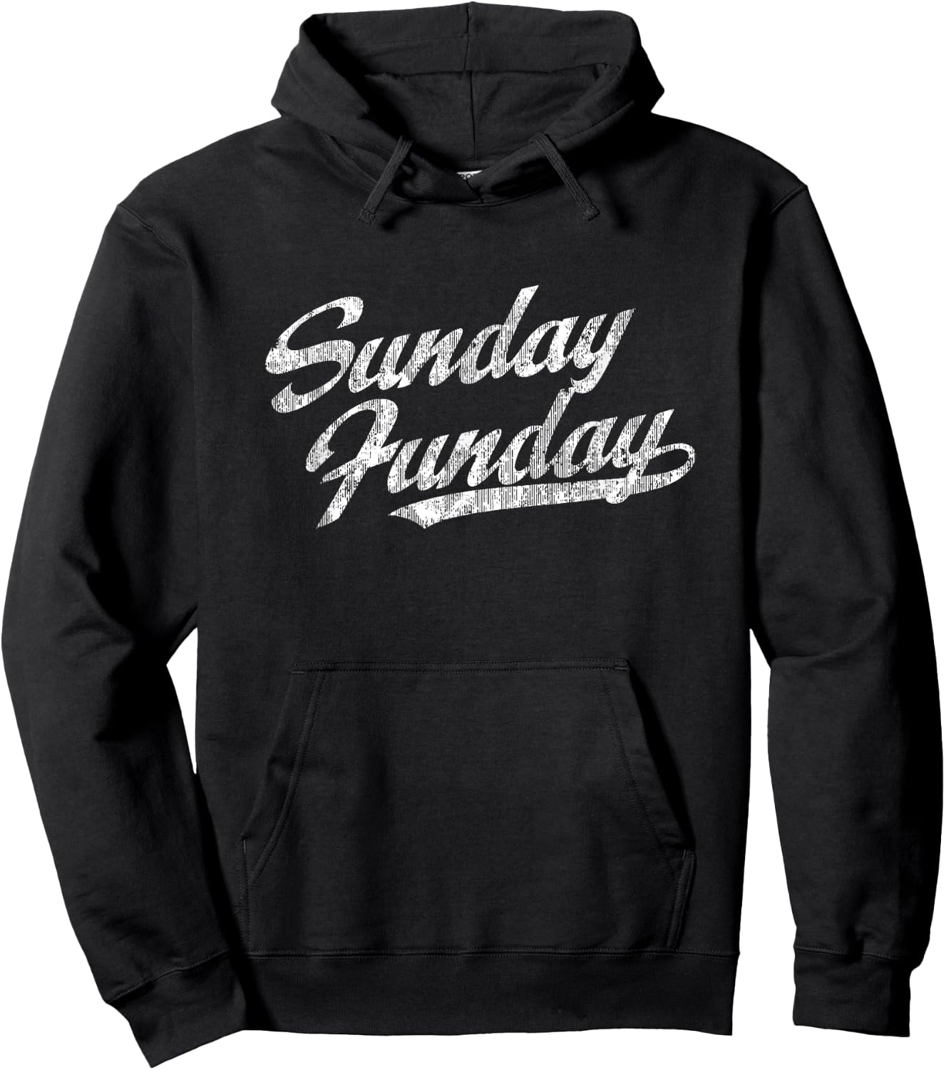 Sunday Funday Vintage Fun Day Sports Design Hoodie - Hoodie | Black