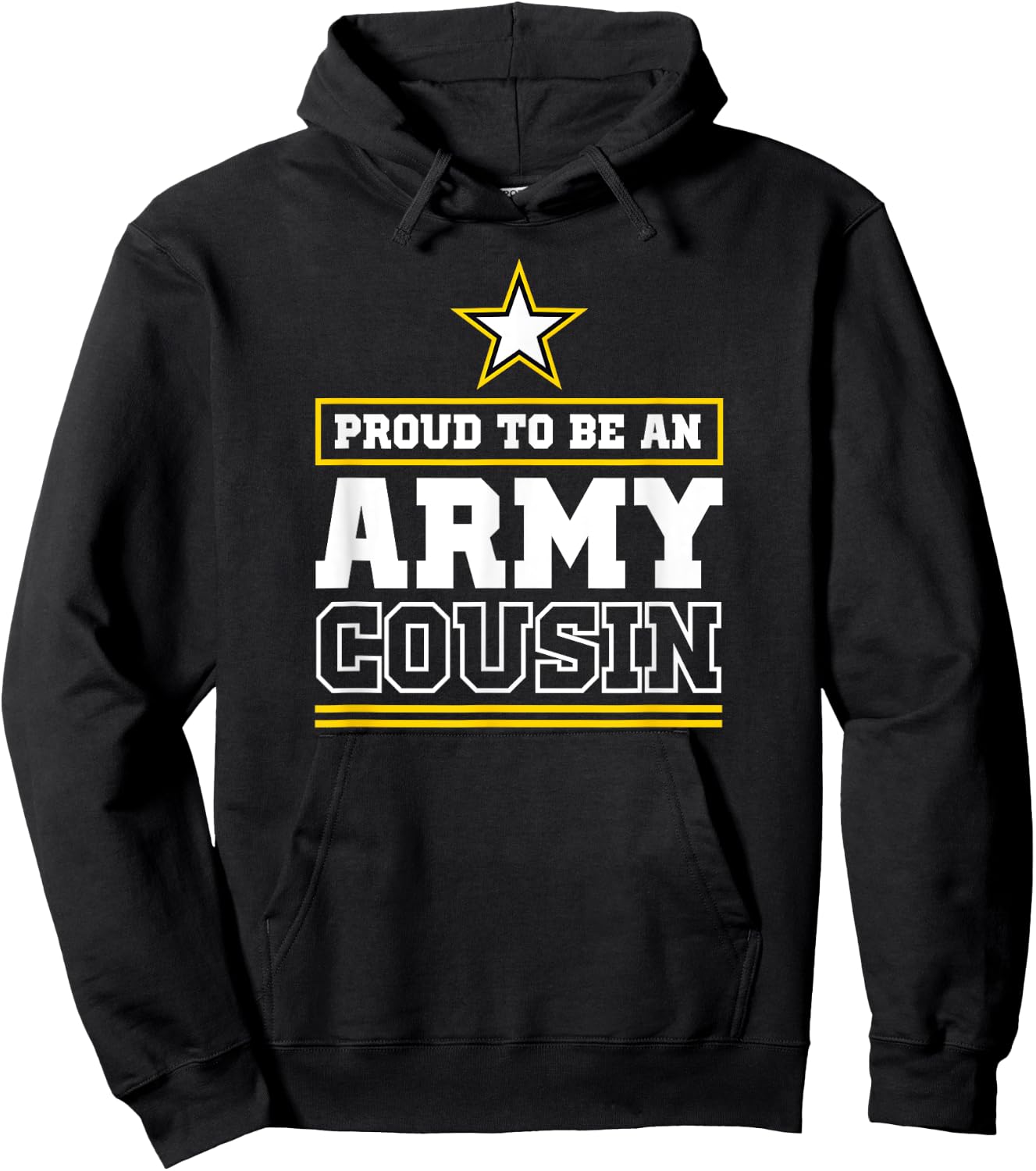 Proud Army Cousin T Shirt Proud To Be An Army Cousin Hoodie - Hoodie | Black