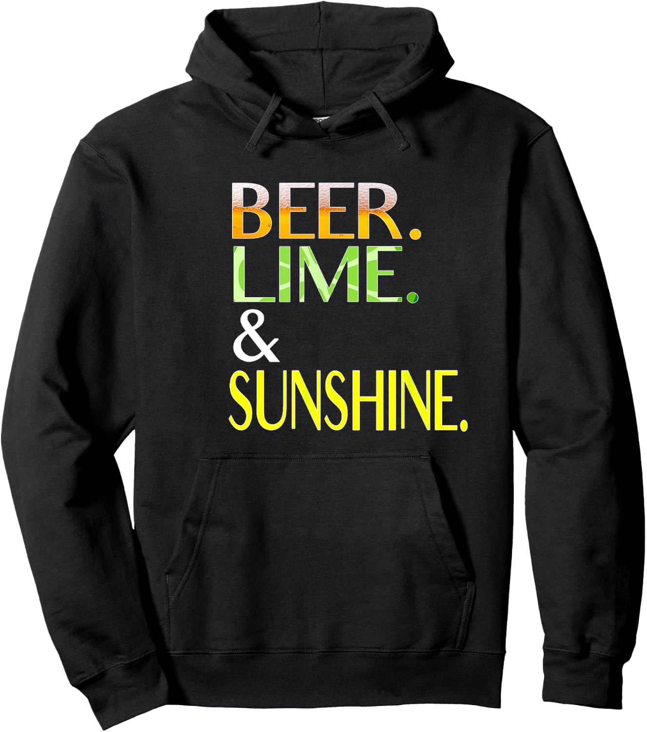 Beer, Lime and Sunshine Men Women Hoodie - Hoodie | Black