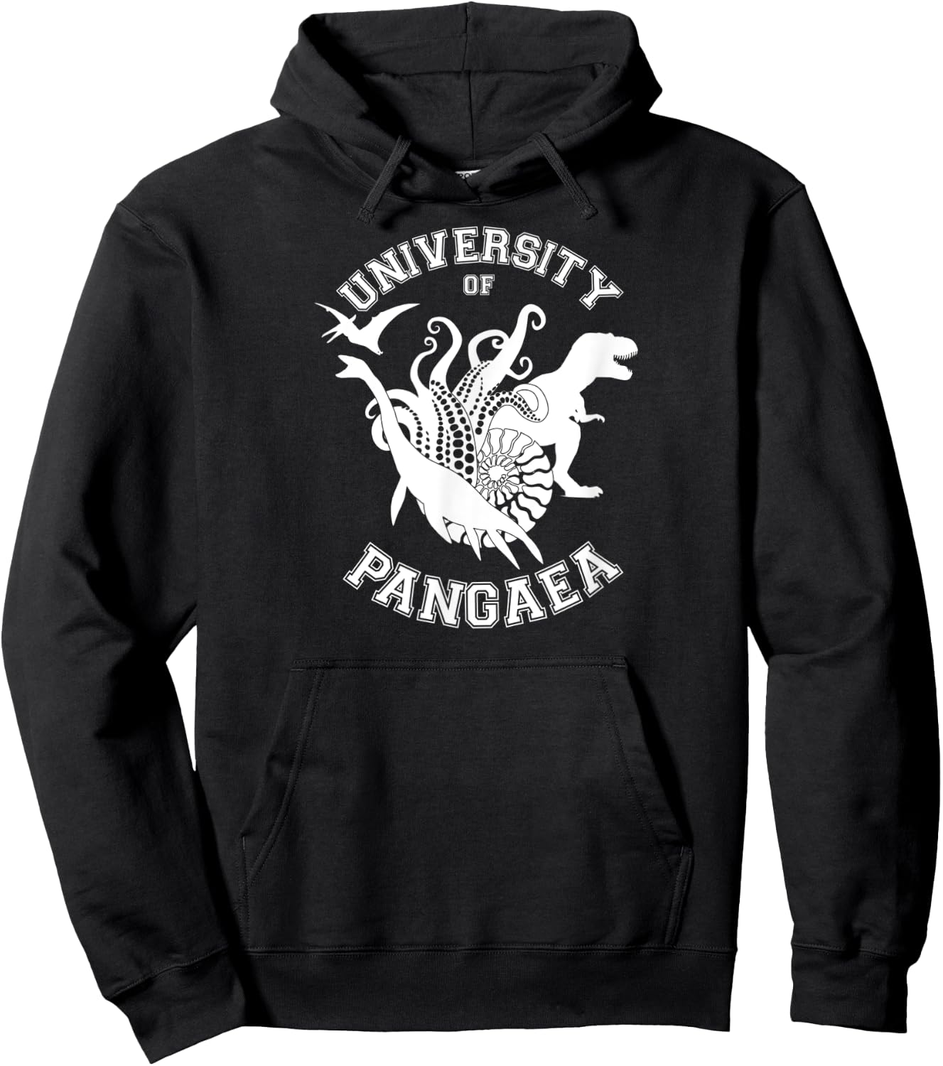 Pangaea University Dinosaur, Paleontologist, Geologist Hoodie - Hoodie | Black