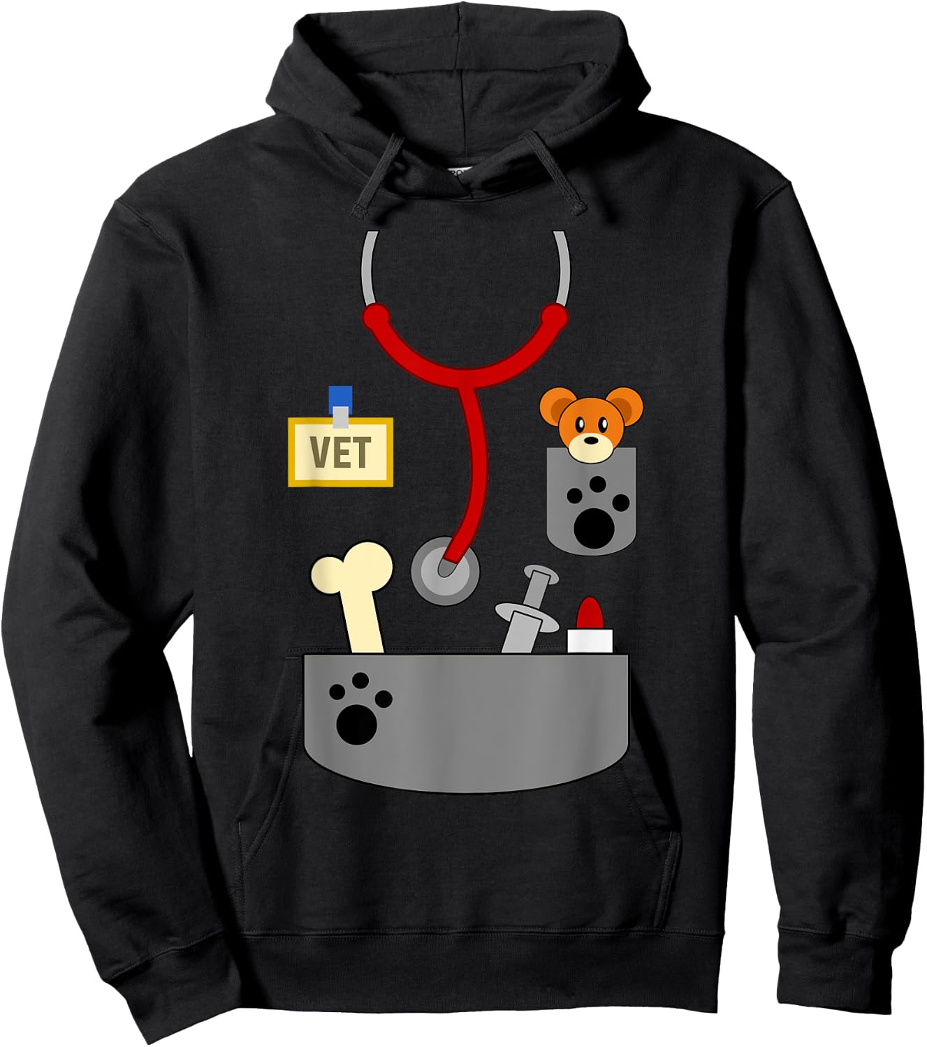 Halloween Veterinarian Costume Shirt | Veterinary Gift Hoodie - Hoodie | Black