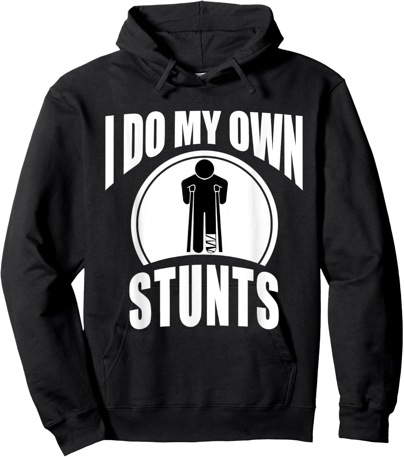 Broken Leg Injury Ankle Knee Funny Get Well Soon Gift Hoodie - Hoodie | Black