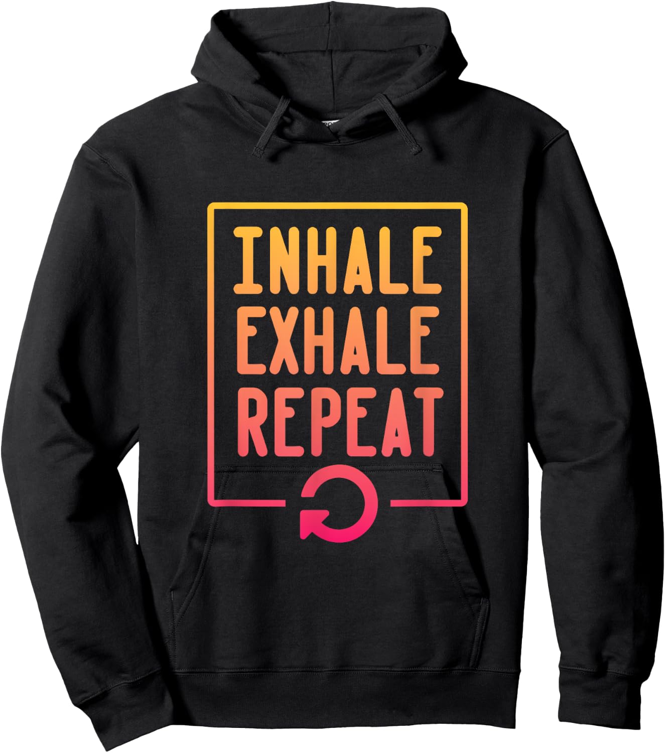 Inhale Exhale Repeat Meditation Hoodie - Hoodie | Black