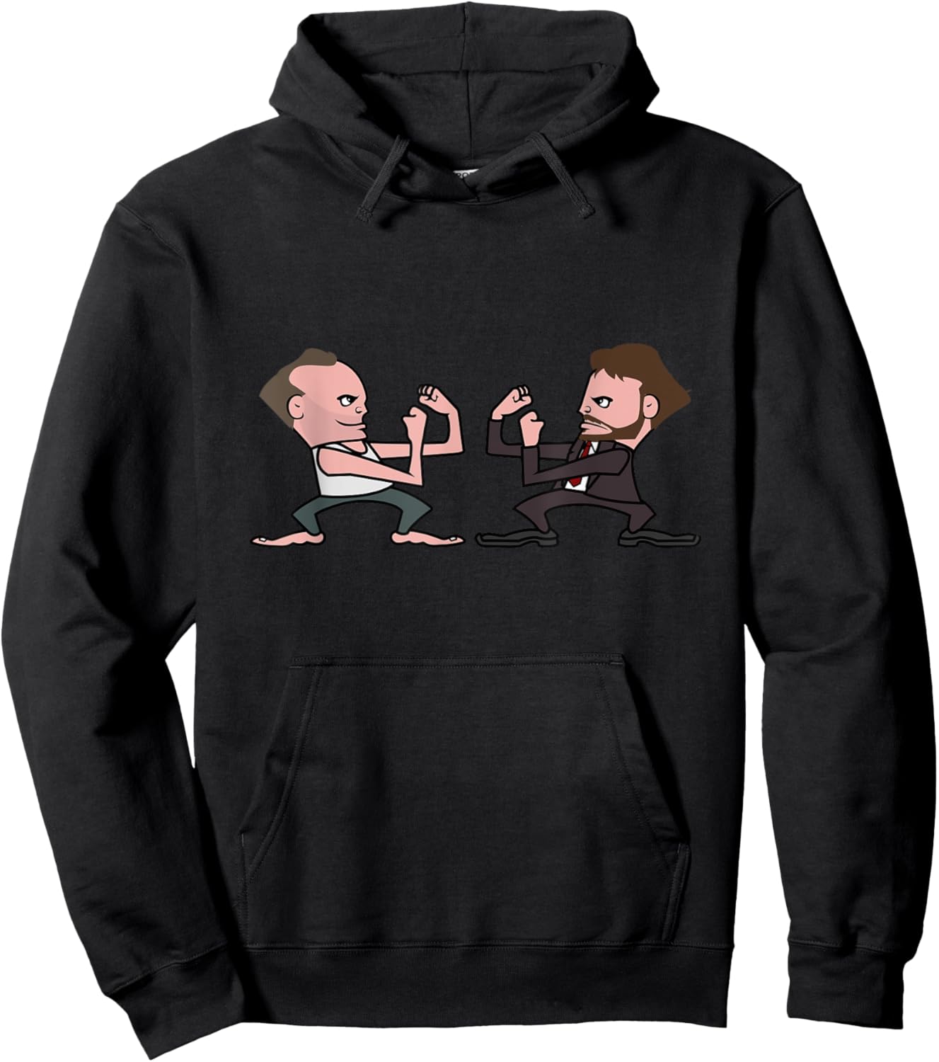 Fightin Christmas Movie Guys Hoodie - Hoodie | Black
