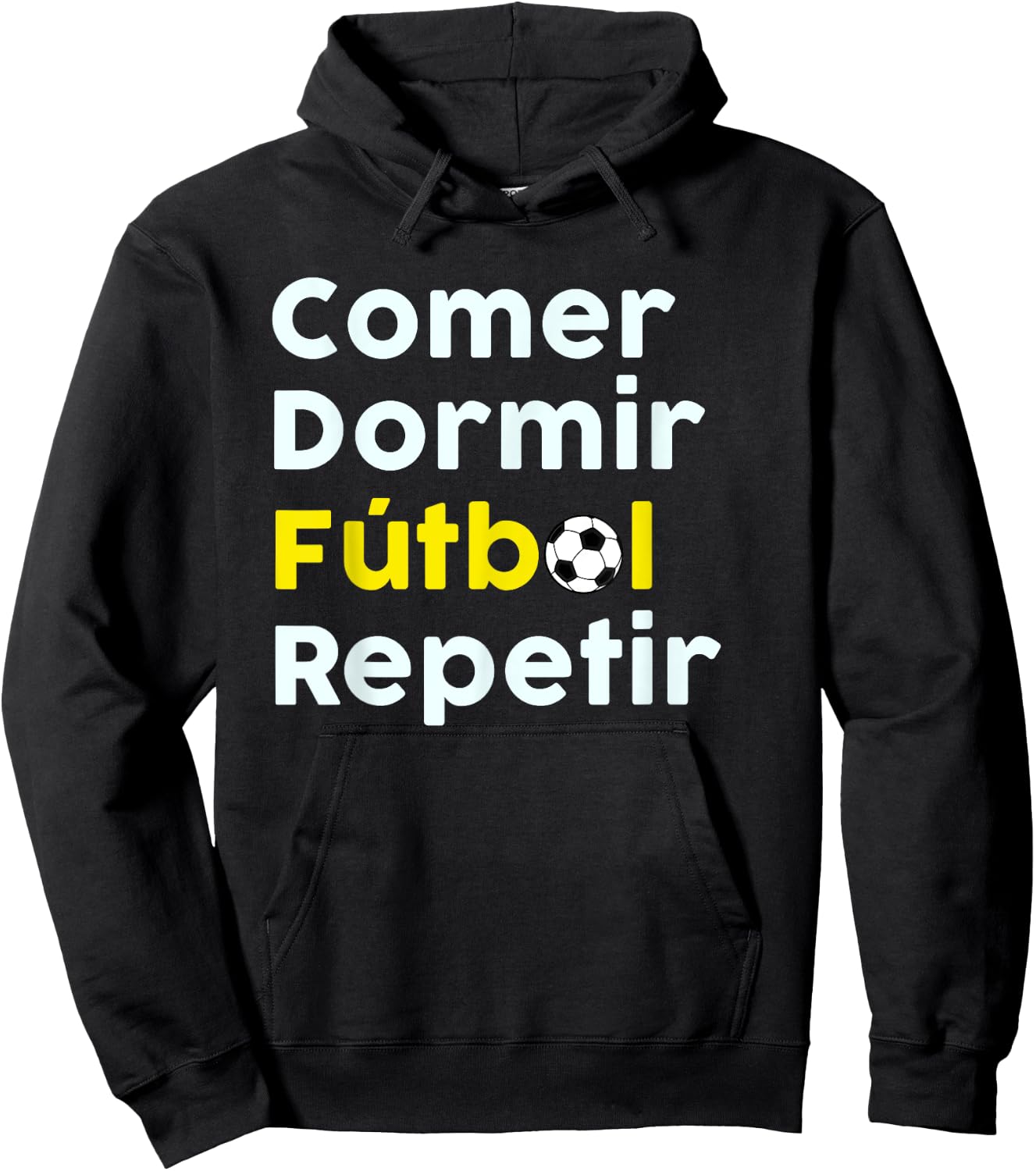 Camisa de Futbol | Soccer Shirt in Spanish Hoodie - Hoodie | Black
