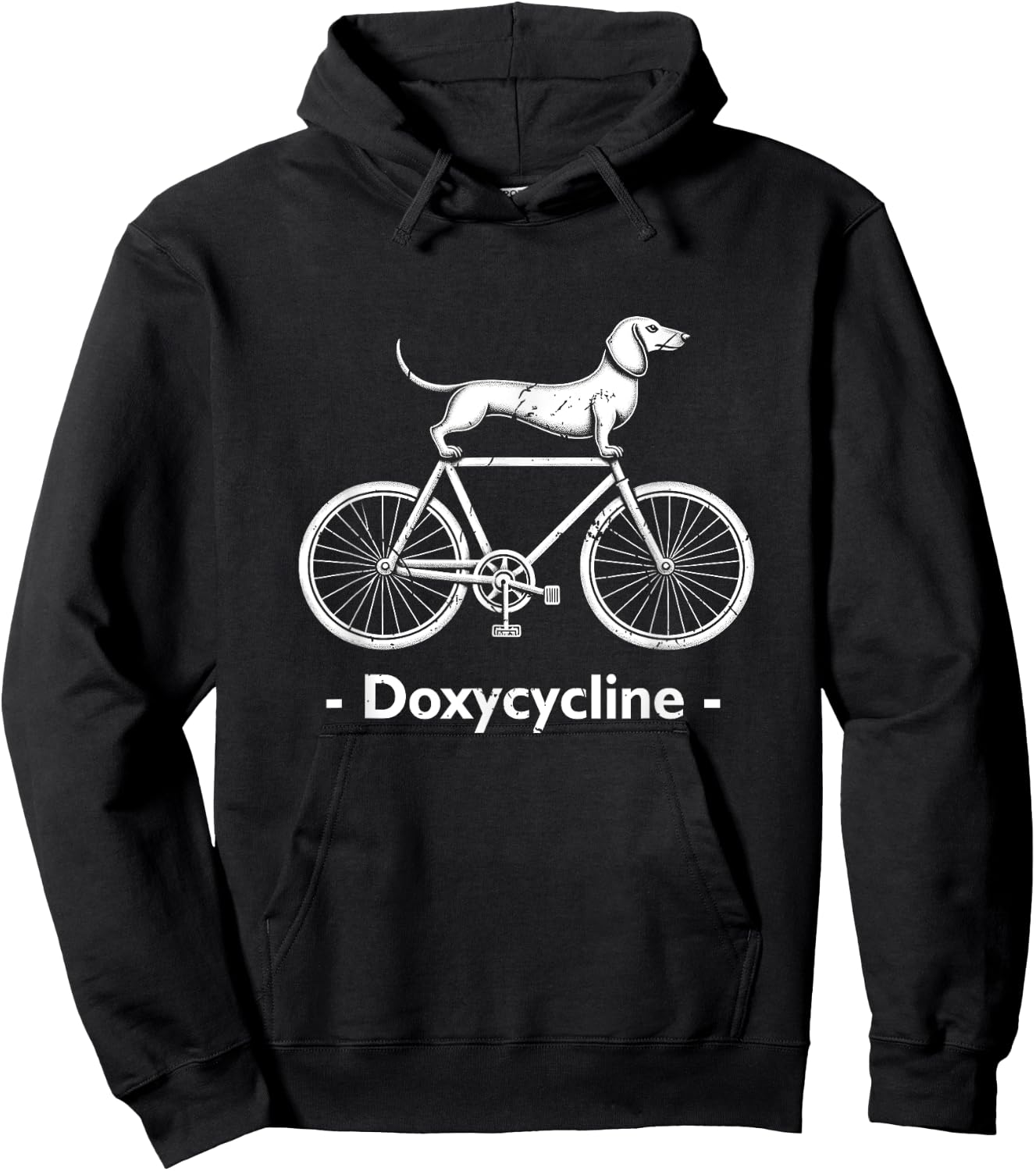 Doxycycline Pharmacy Pun Funny Veterinary Pharmacists Animal Hoodie - Hoodie | Black