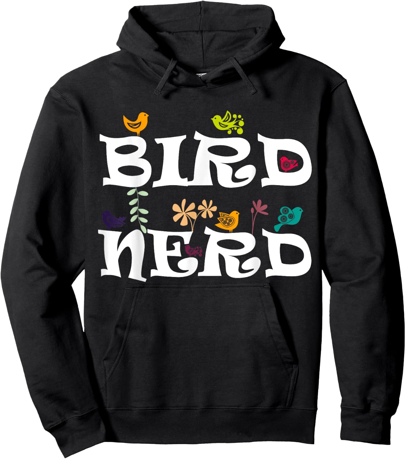 Bird Nerd Shirt Ornithology Science Kids Birdwatcher Hoodie - Hoodie | Black