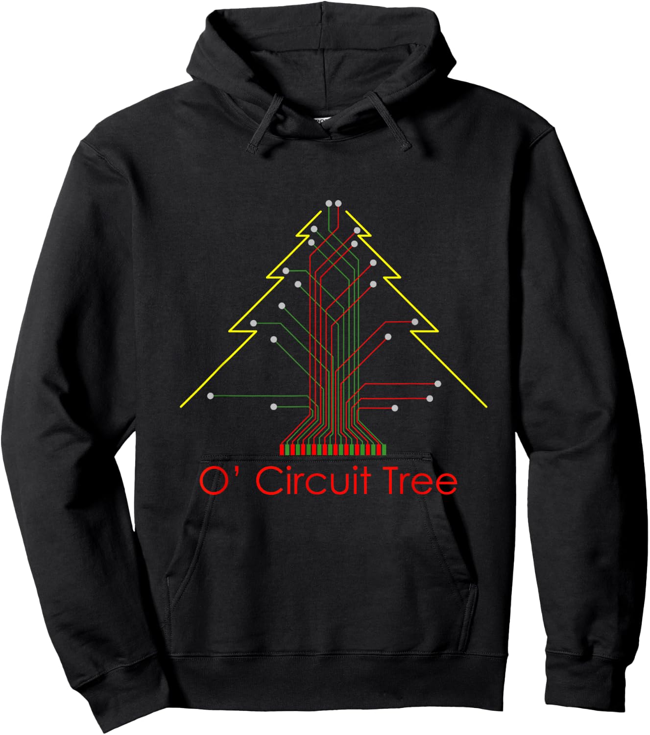Electrical Engineer Nerd Shirt, Circuit Christmas Hoodie - Hoodie | Black