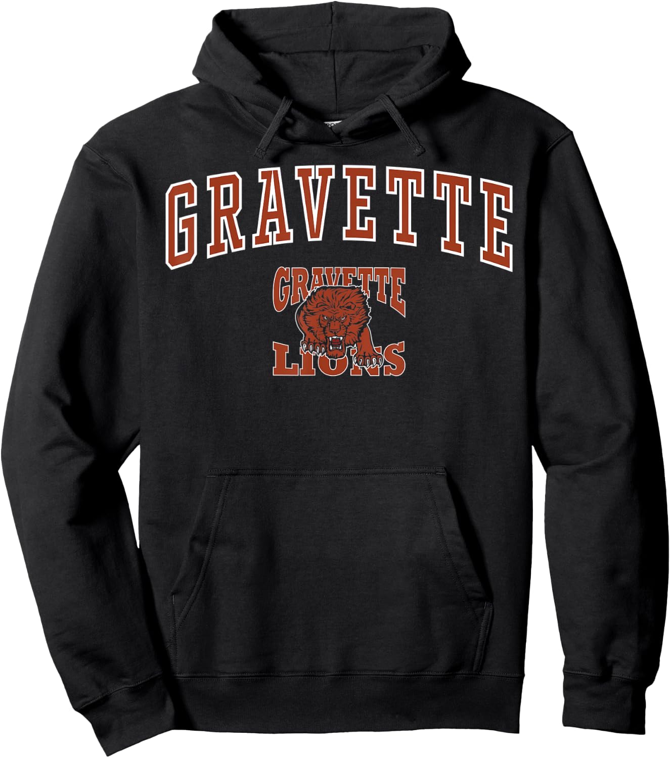 Gravette High School Lions C1 Hoodie - Hoodie | Black