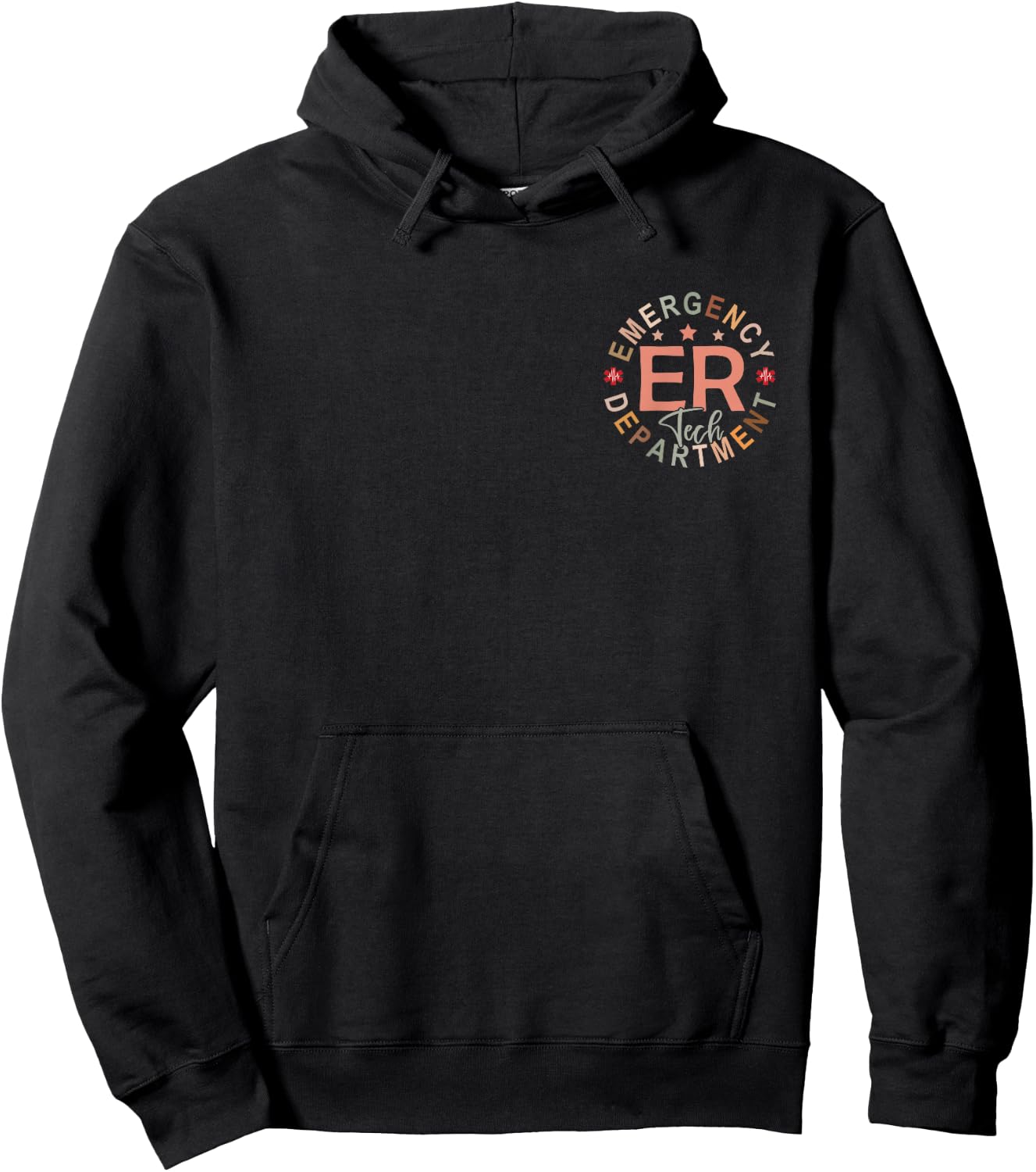 Funny Emergency Department Tech Emergency Room Tech Er Tech Hoodie - Hoodie | Black