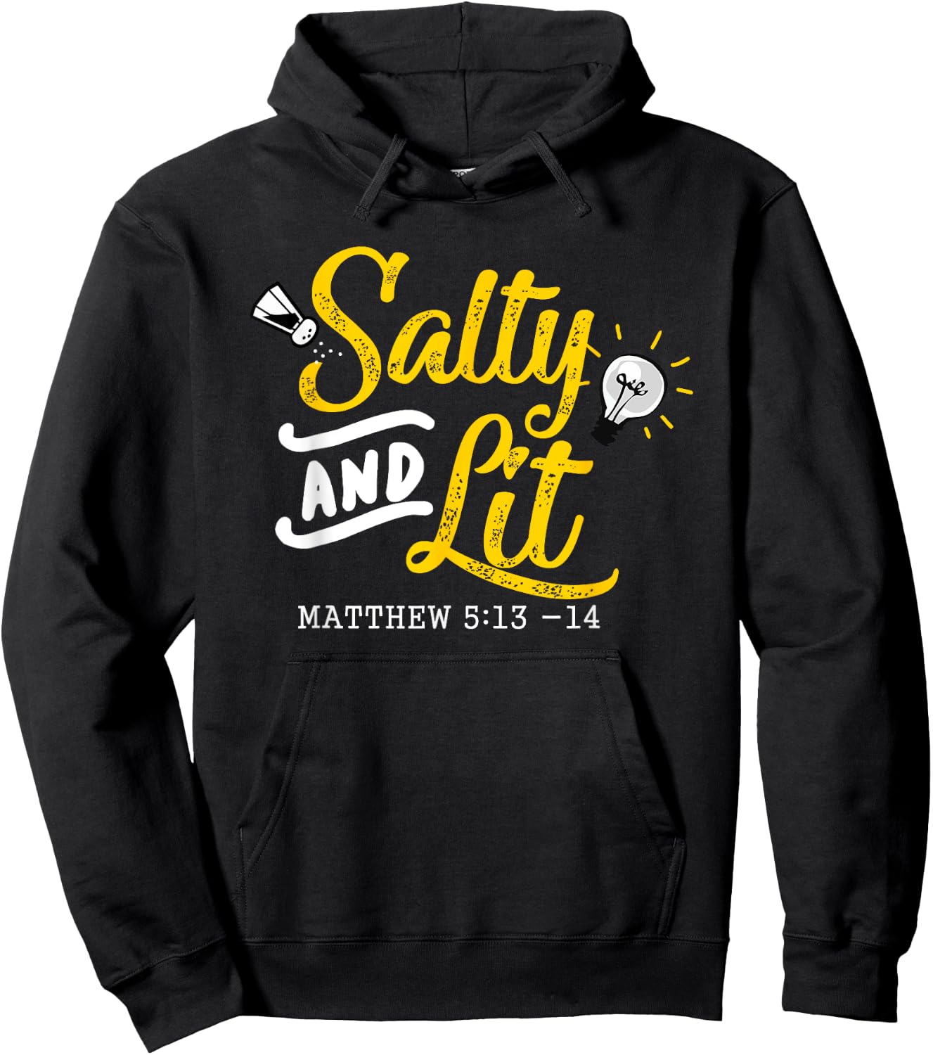 Salty & Lit Matthew 51314 Christian Funny Cute T Shirt Hoodie - Hoodie | Black