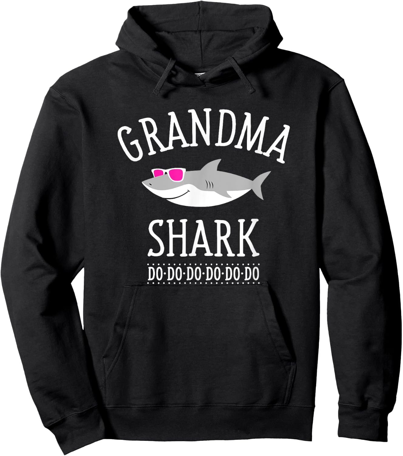 Grandma Shark Hoodie - Hoodie | Black