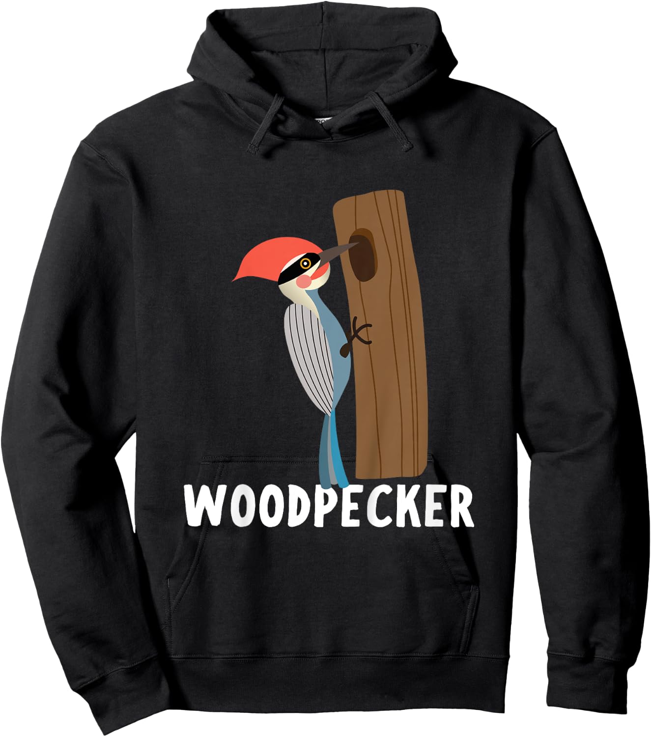 Woodpecker Shirt For Boys Or Girls | Cute Woodpecker Gift Hoodie - Hoodie | Black