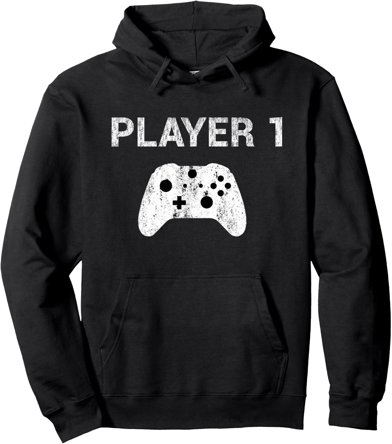 Player 1 Shirt Video Game Costume Gamer Men Women Kids Hoodie - Hoodie | Black
