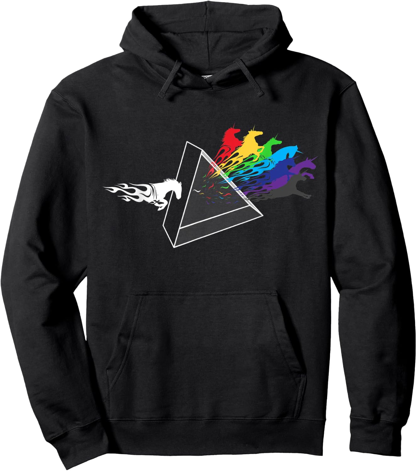 Horse Lover Prism Horseshow Rodeo Hoodie - Hoodie | Black