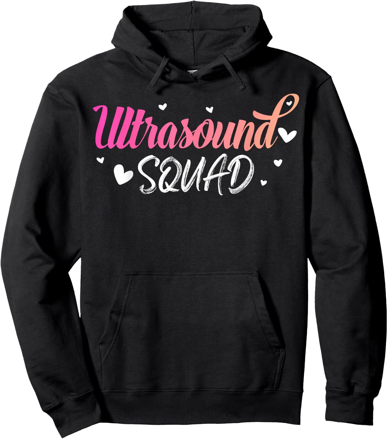 Ultrasound Squad, Cute Sonography Radiology Department Gift Hoodie - Hoodie | Black