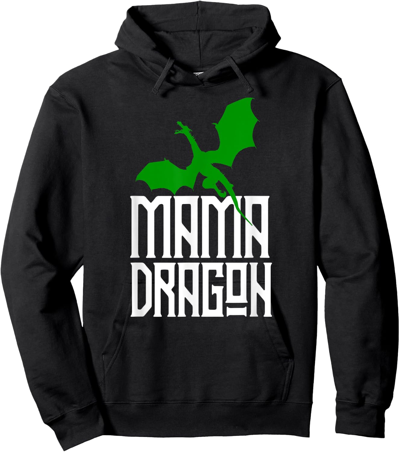 Mama Dragon Shirt Matching Family Tribe Green Mom Mother Hoodie - Hoodie | Black