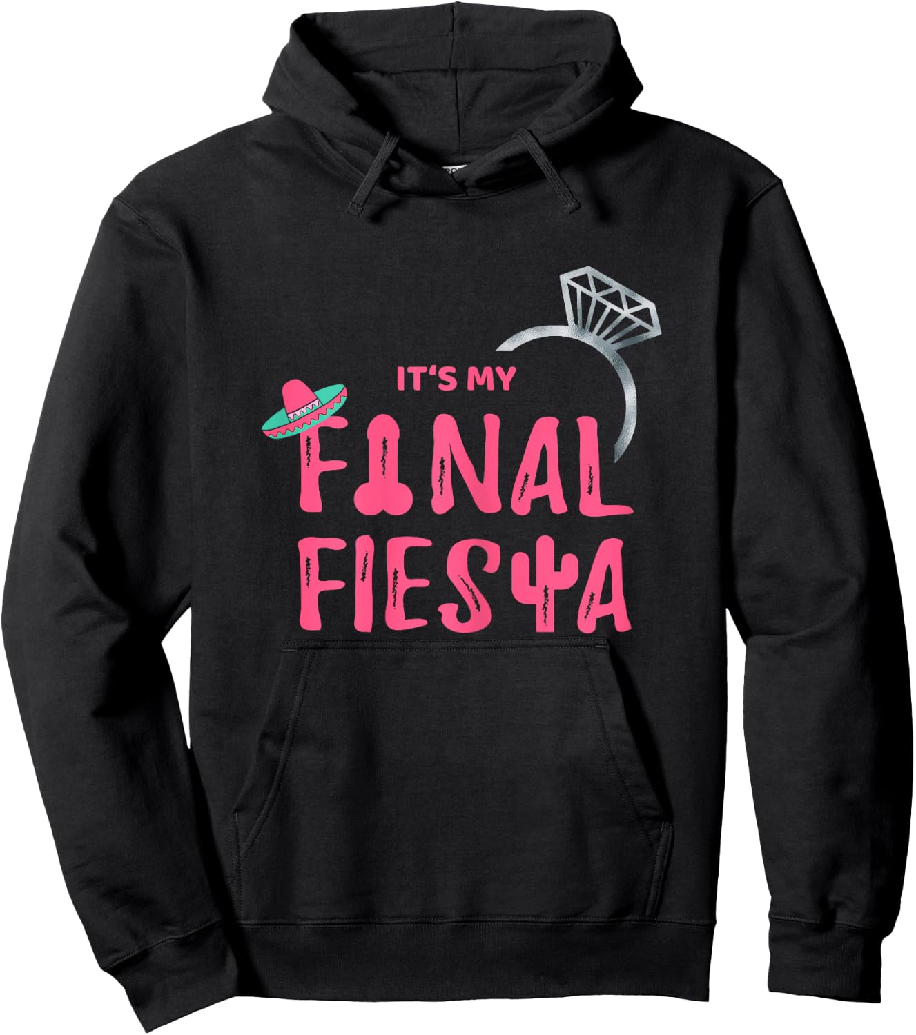 Final Fiesta Bride Group Shirt Bachelorette Party Hoodie - Hoodie | Black