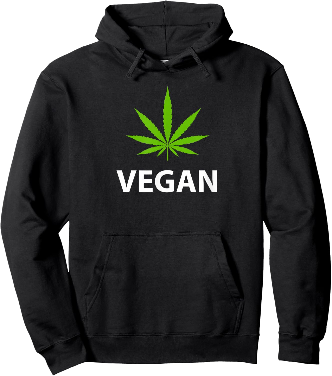 Marijuana Plant Leaf Pro Weed Vegan Hoodie - Hoodie | Black