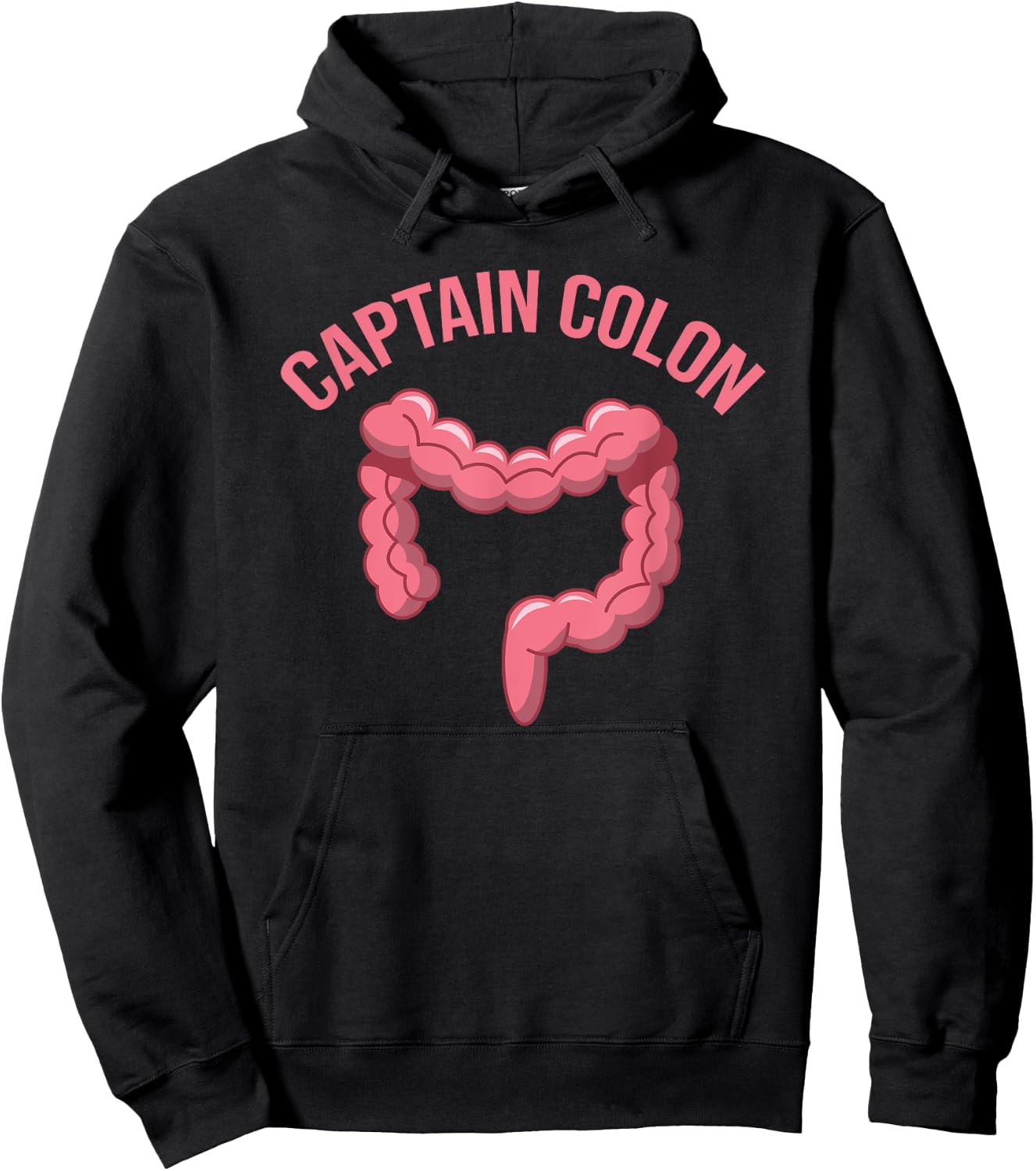 Captain Colon Funny Diverticulitis Awareness Gift Hoodie - Hoodie | Black