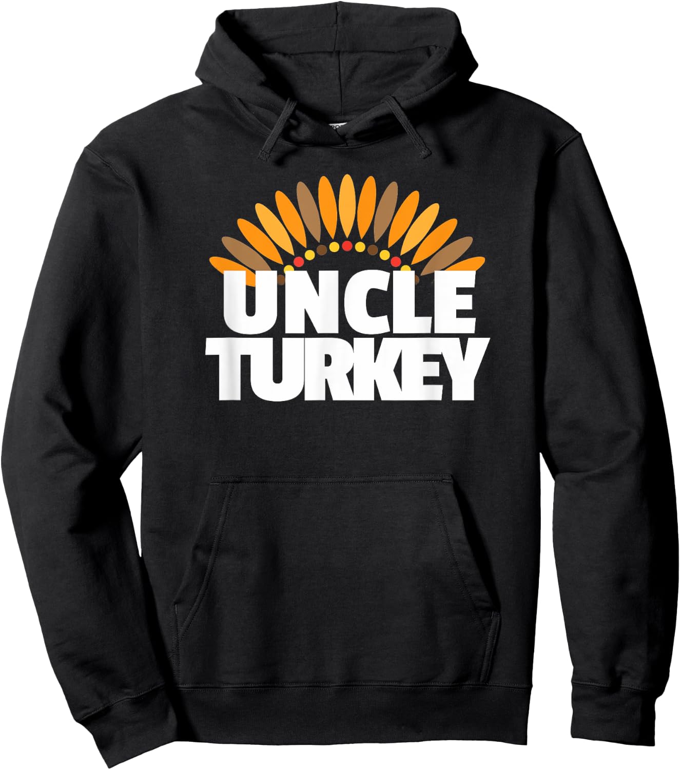 Uncle Turkey - Matching Family Thanksgiving Shirt for Uncle Hoodie - Hoodie | Black