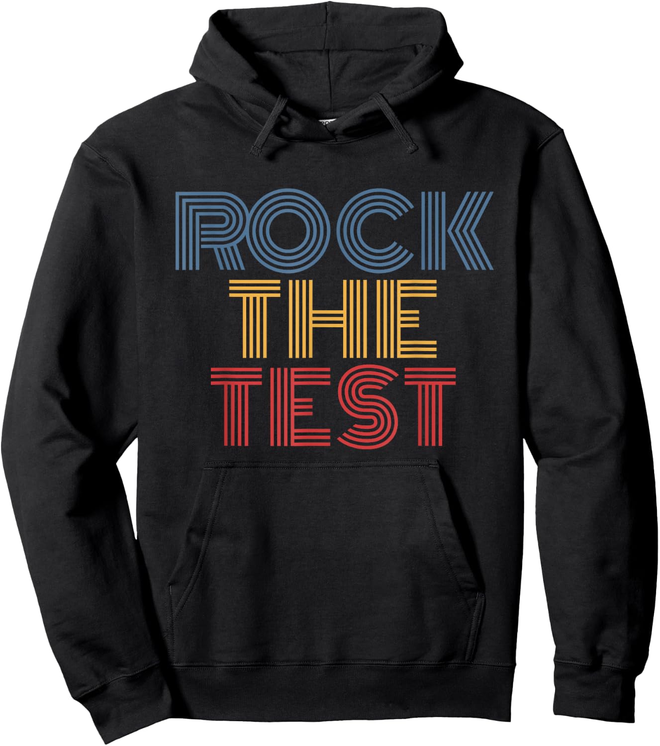 Rock The Test Student Teacher Classroom School Hoodie - Hoodie | Black