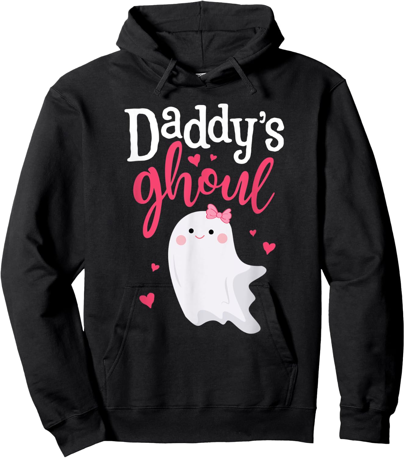 Cute Daddy's Girl Daughter Halloween Ghost Ghoul Costume Hoodie - Hoodie | Black