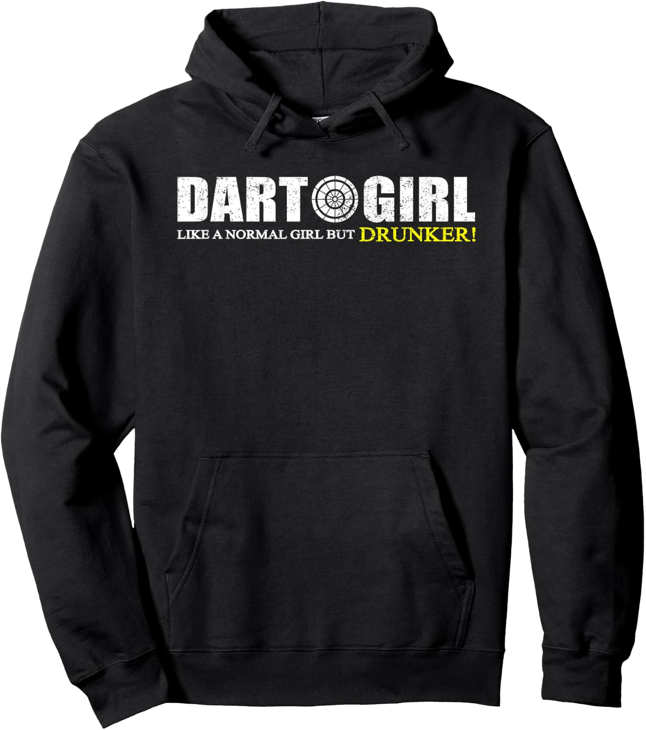 Dart Girl Funny Beer Drinking Hoodie - Hoodie | Black