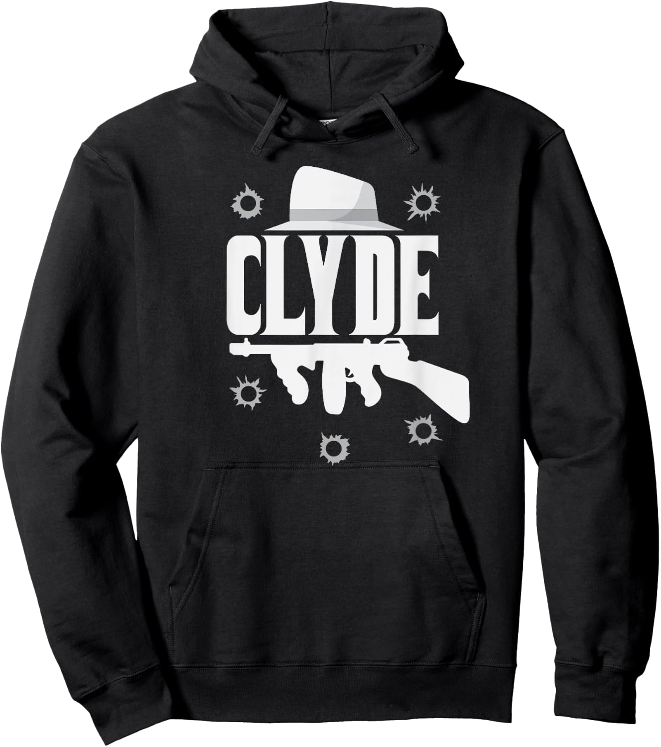 Clyde and Bonnie Halloween Matching Couples Costume Hoodie - Hoodie | Black