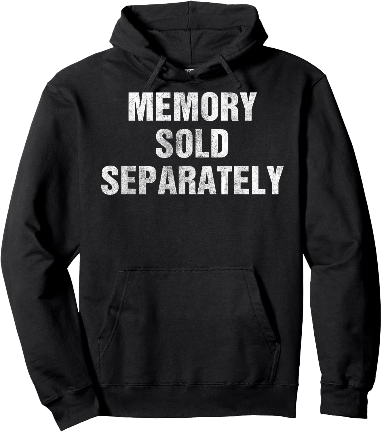 Memory Sold Separately Gag Gift Forgetful & Old People Hoodie - Hoodie | Black