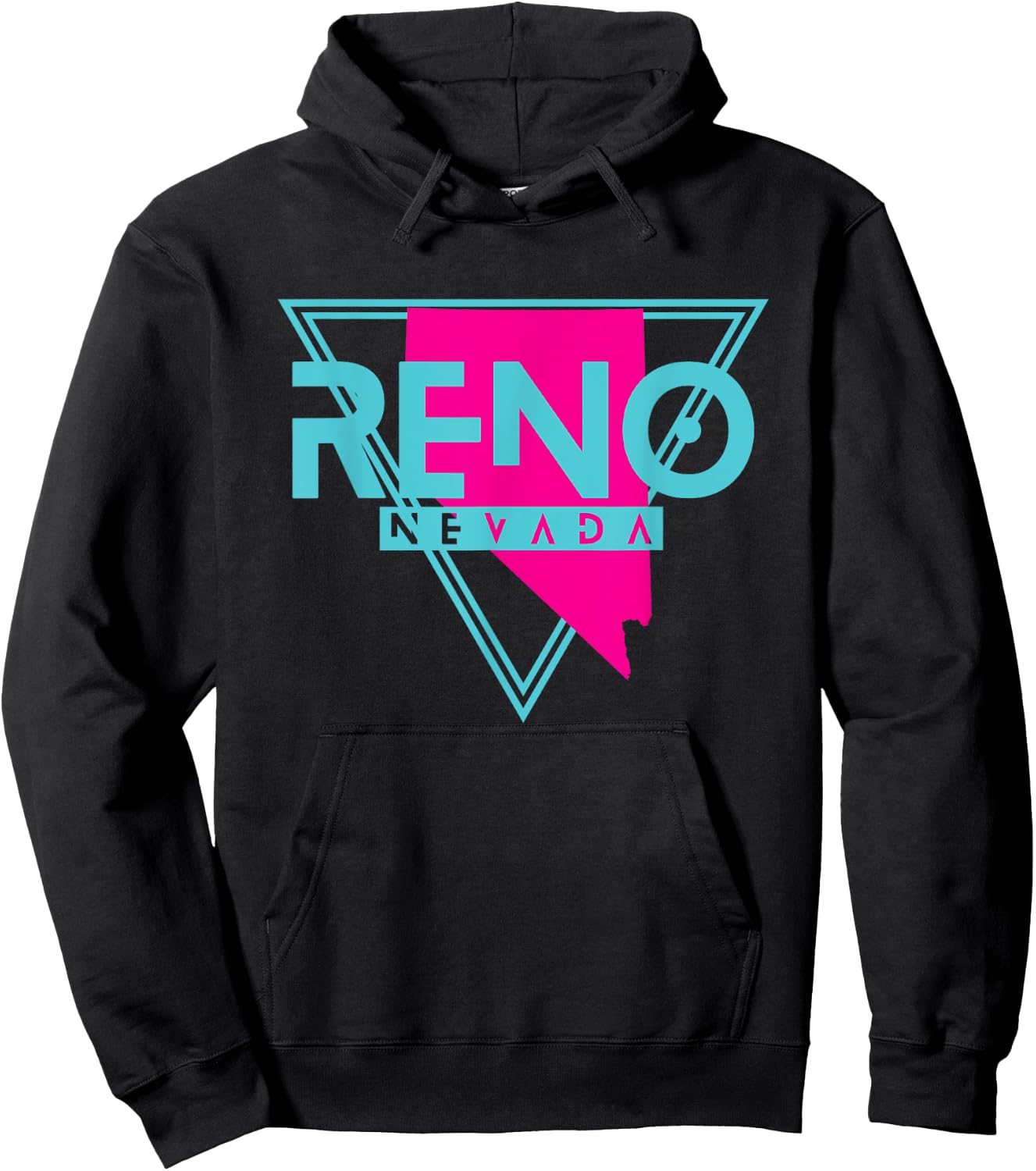 Reno Nevada T Shirt Triangle NV Souvenirs Hoodie - Hoodie | Black