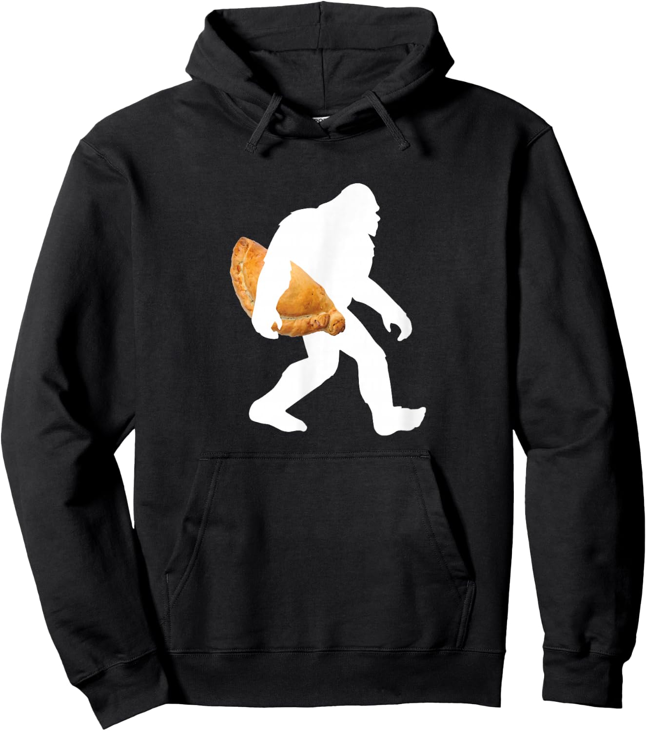 Yooper & 906 Supply Bigfoot Huge Pasty funny Sasquatch UP Michigan Hoodie - Hoodie | Black