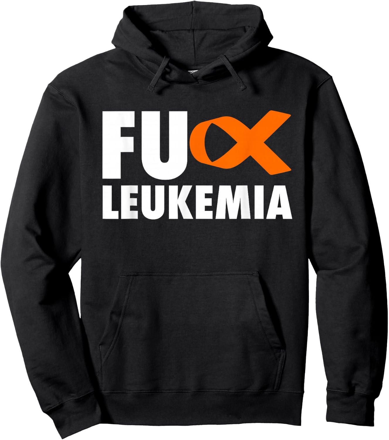FU Leukemia - Funny Leukemia Awareness Shirt Hoodie - Hoodie | Black
