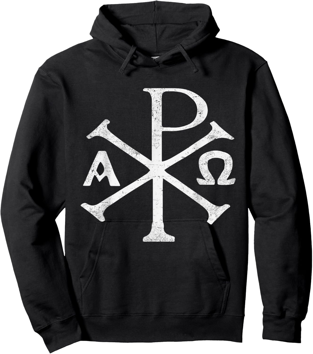 Chi Rho Christogram Greek Good Chrismon Jesus Christ Hoodie - Hoodie | Black