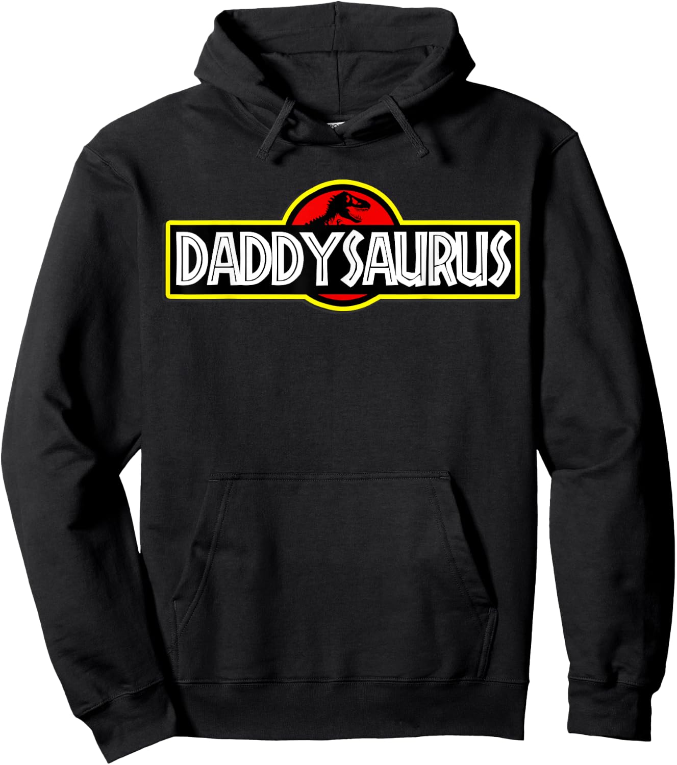Daddysaurus T shirt, Daddysaurus Rex Fathers Day Hoodie - Hoodie | Black