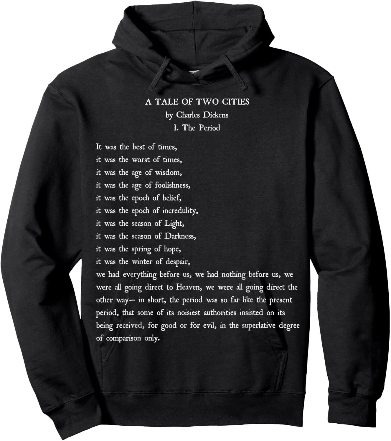 A Tale Of Two Cities Charles Dickens Book Reader Gift Shirt Hoodie - Hoodie | Black