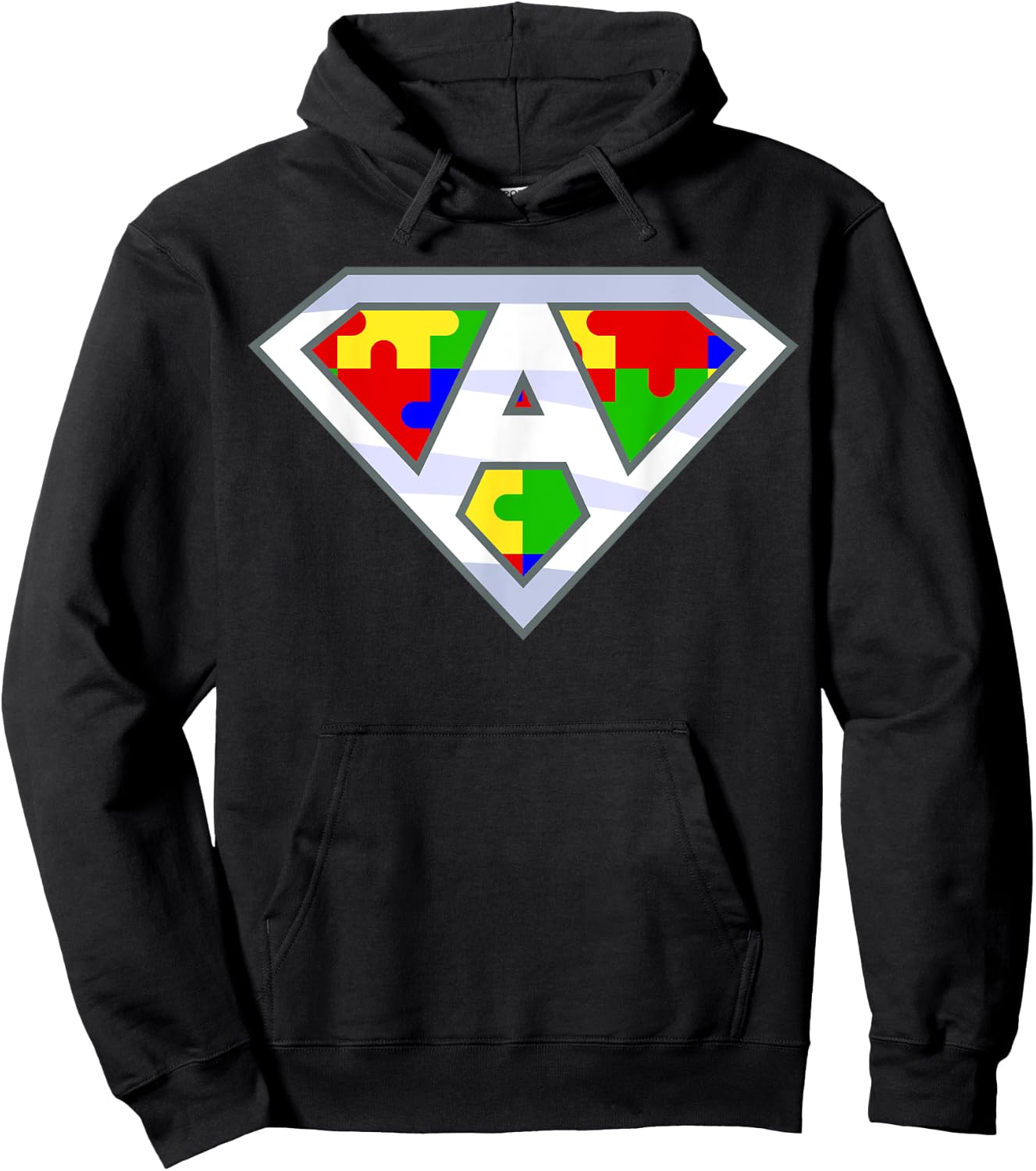 Autism Awareness Day Superhero Hoodie - Hoodie | Black