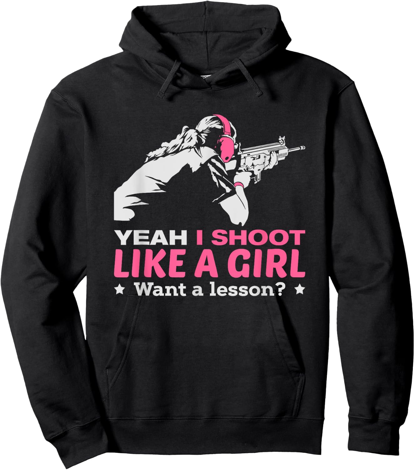 I shoot like a Girl Hoodie - Hoodie | Black