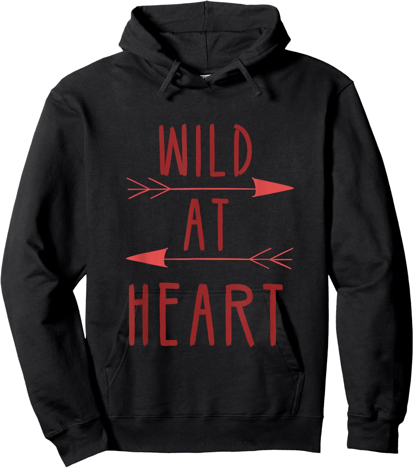 Wild At Heart Adventurous Energetic Cute Gift Nature Loving Hoodie - Hoodie | Black