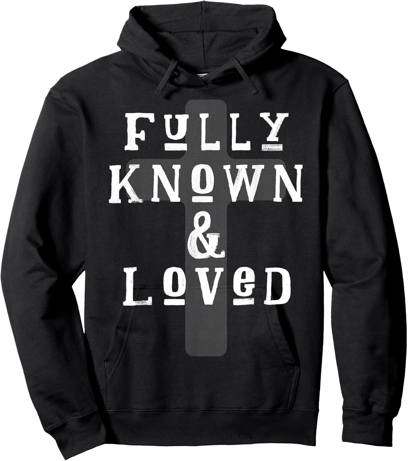 Fully Known And Loved CHRISTIAN Cross Hoodie - Hoodie | Black