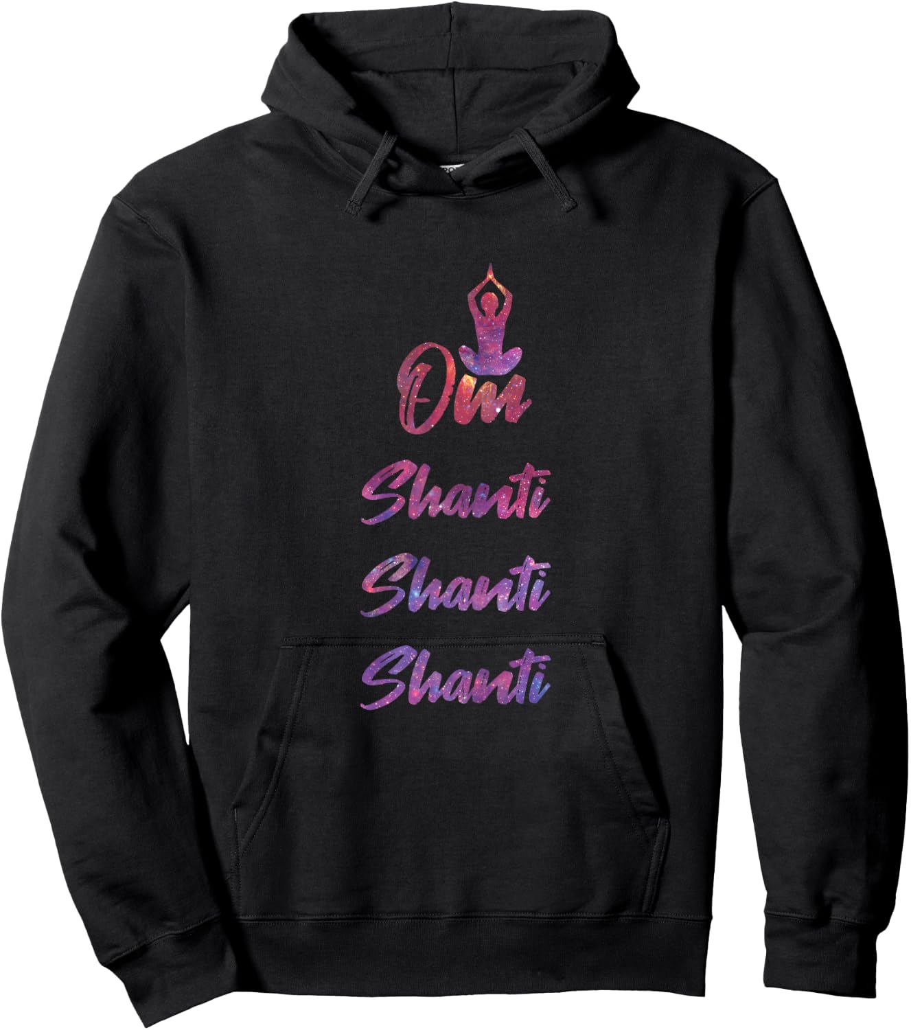 Om Shanti - Yoga Hoodie - Hoodie | Black