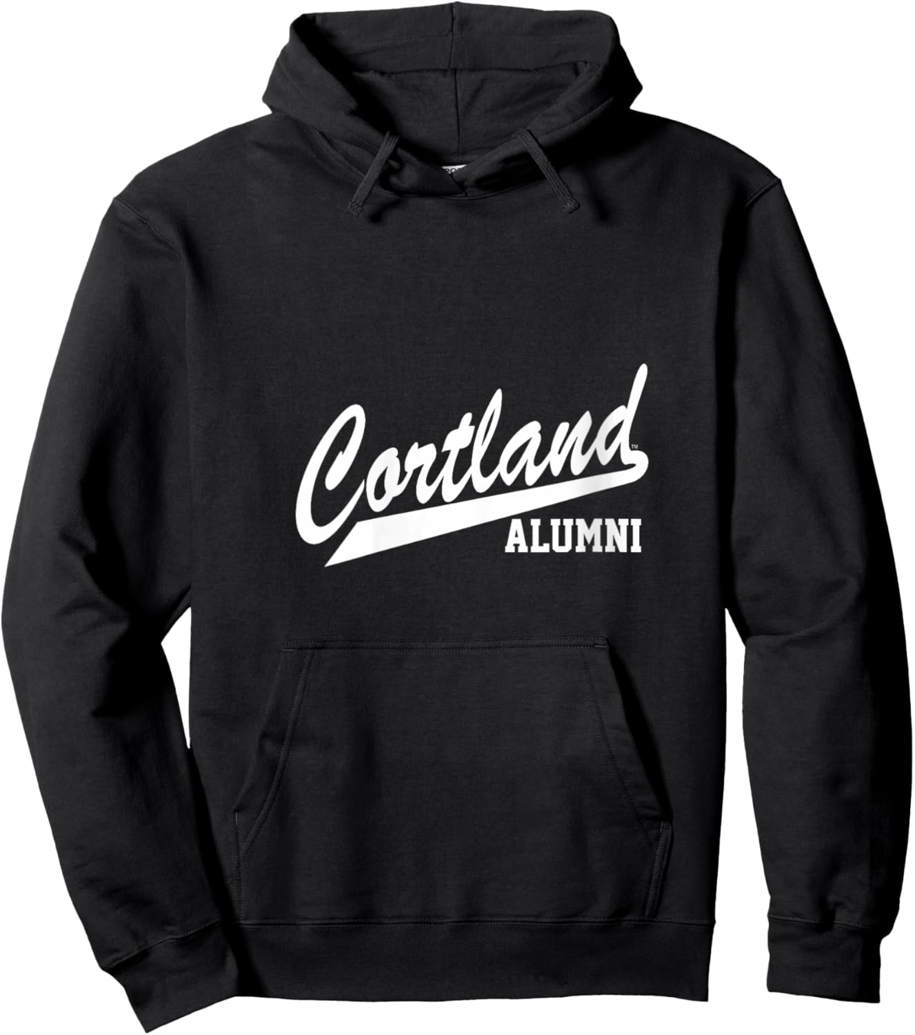 Women's SUNY Cortland Alumni Red Dragons Script V-Neck Hoodie - Hoodie | Black
