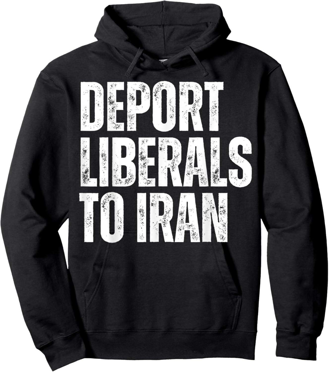 Deport Liberals to Iran Conservative Republican Anti Liberal Hoodie - Hoodie | Black