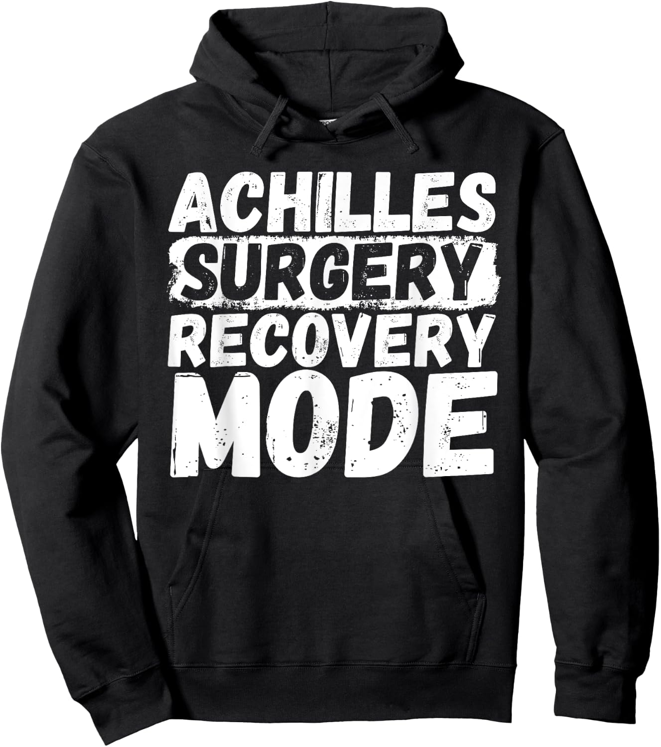 Achilles Surgery Injury Recovery Get Well Achilles Tear Hoodie - Hoodie | Black