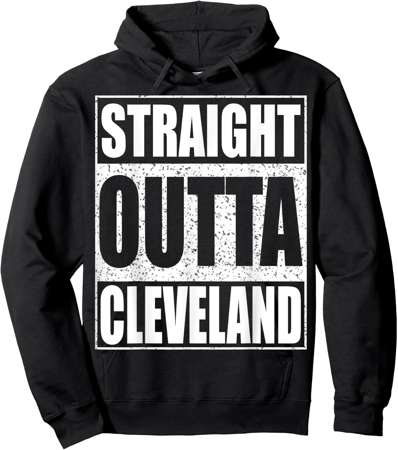 Straight Outta Cleveland Ohio Gift Shirt Hoodie - Hoodie | Black