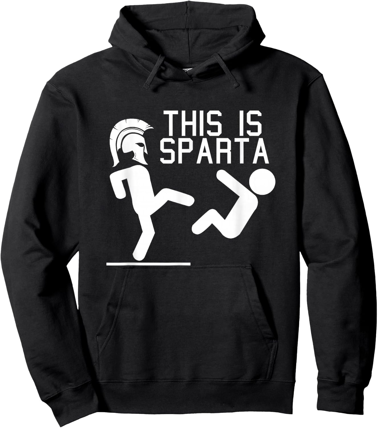 This Is Sparta Funny Hoodie - Hoodie | Black